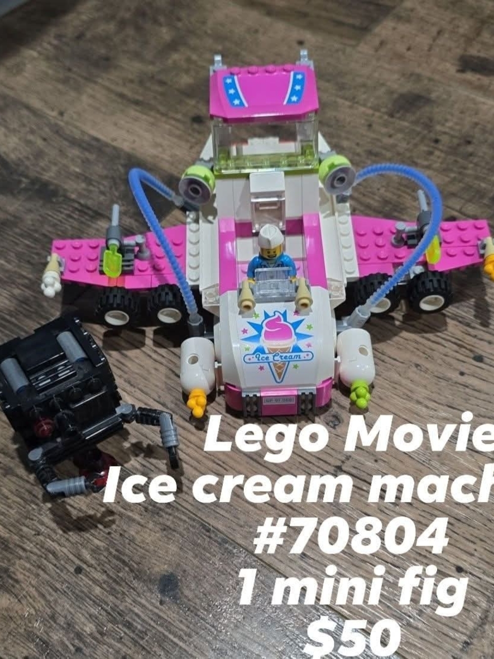 Lego Pink and White Ice Cream Vehicle - LEGO 70804